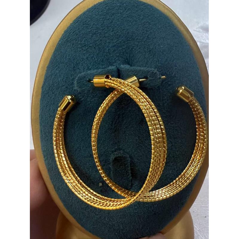 铜合金耳饰 marziya 402-气质设计感复古发箍双圈款百搭