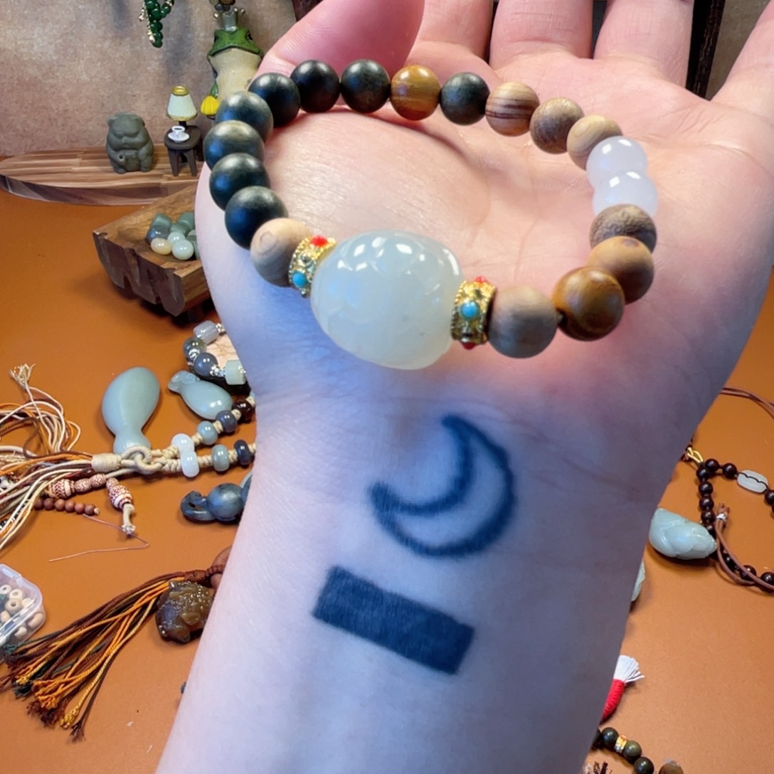 和田玉（糖玉）未镶嵌车挂