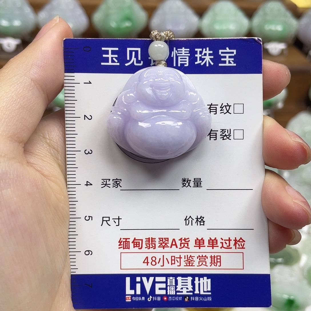 翡翠未镶嵌颈饰佛公