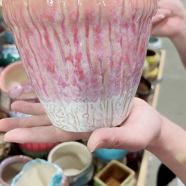 有孔.凑满10元发货多肉陶瓷花盆！