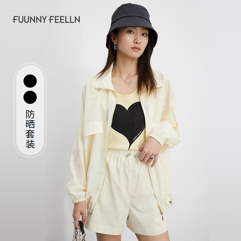 商场同款FF||仿佛年春夏新款宽松短裤女轻薄透气防晒潮牌FV00602