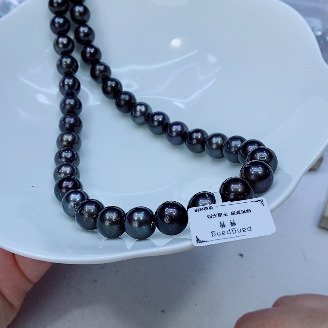 海水珍珠银S925镶嵌颈饰