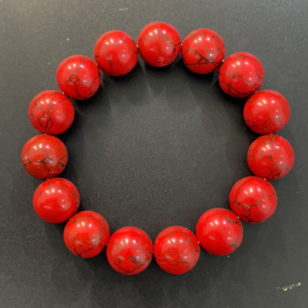  59  卡14红铁线手串