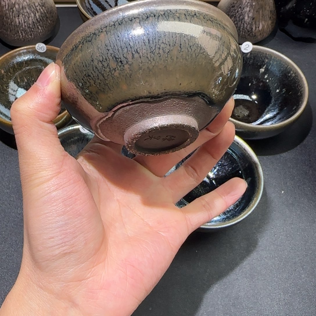 茶盏精品柴烧放漏放漏24