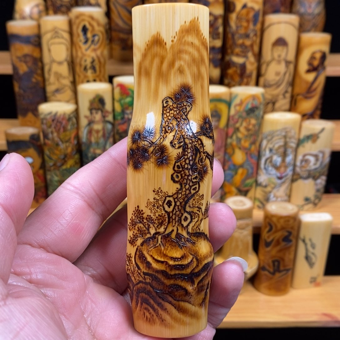 竹悲***饼实心玉竹玉竹高端火刻