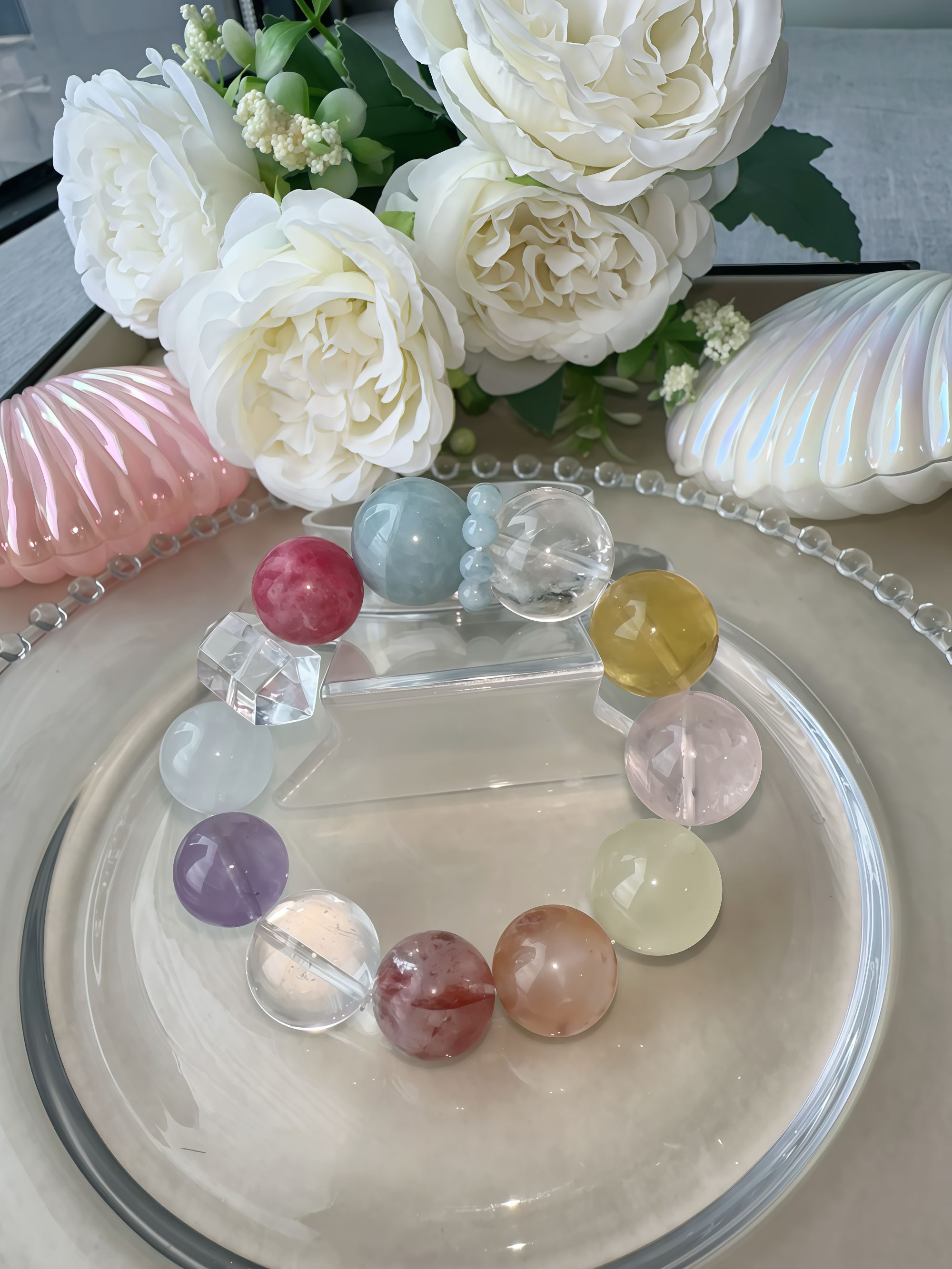 【婉婉2】天然水晶手串手链显白多样性发其一，扣数字拍（乱拍发单珠）