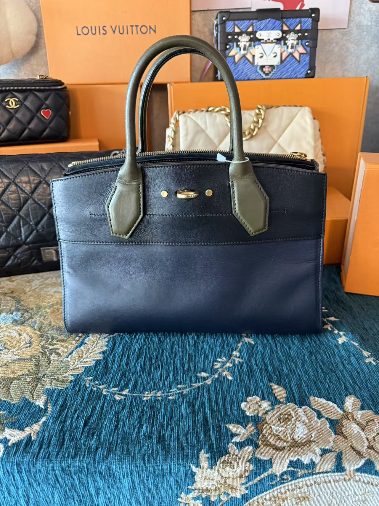 95新 LV 拾锦奢品全皮手提包