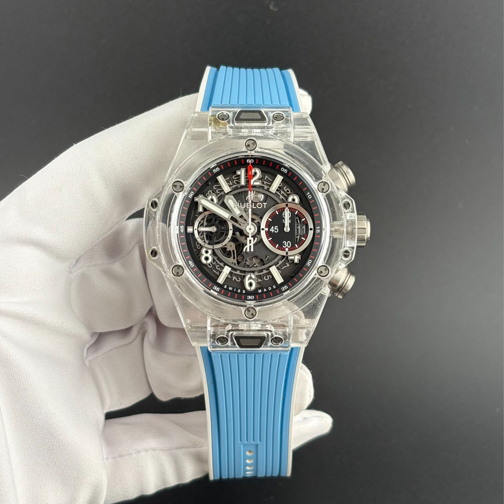 99新 Hublot/宇舶表 411.JX.1170.RX 水晶   单表  