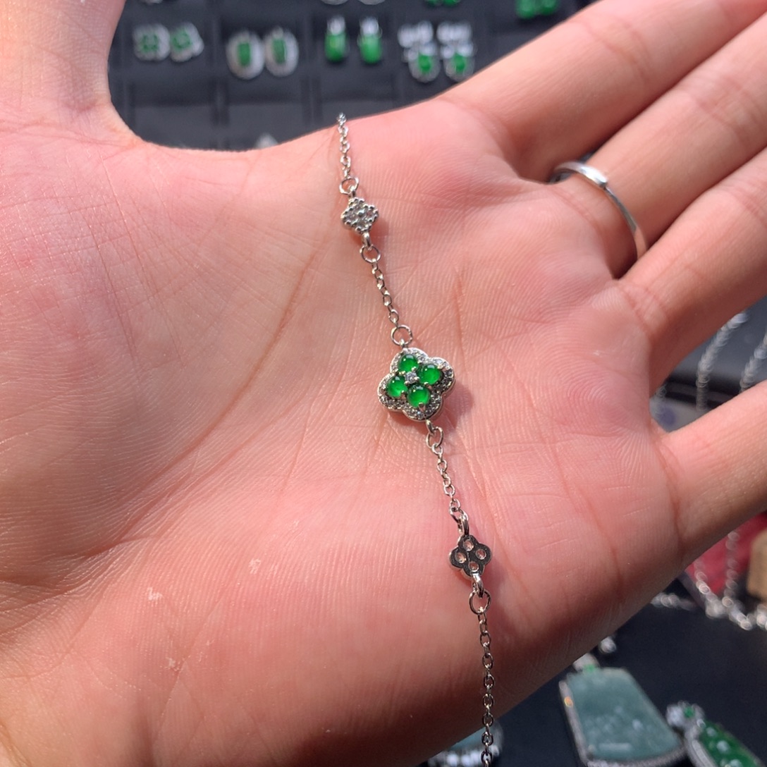 翡翠未镶嵌手链手链