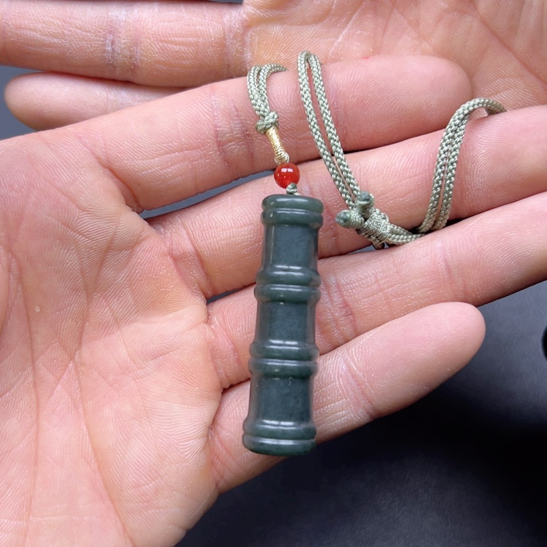 和田玉颈饰未镶嵌多样性拍一发一竹节