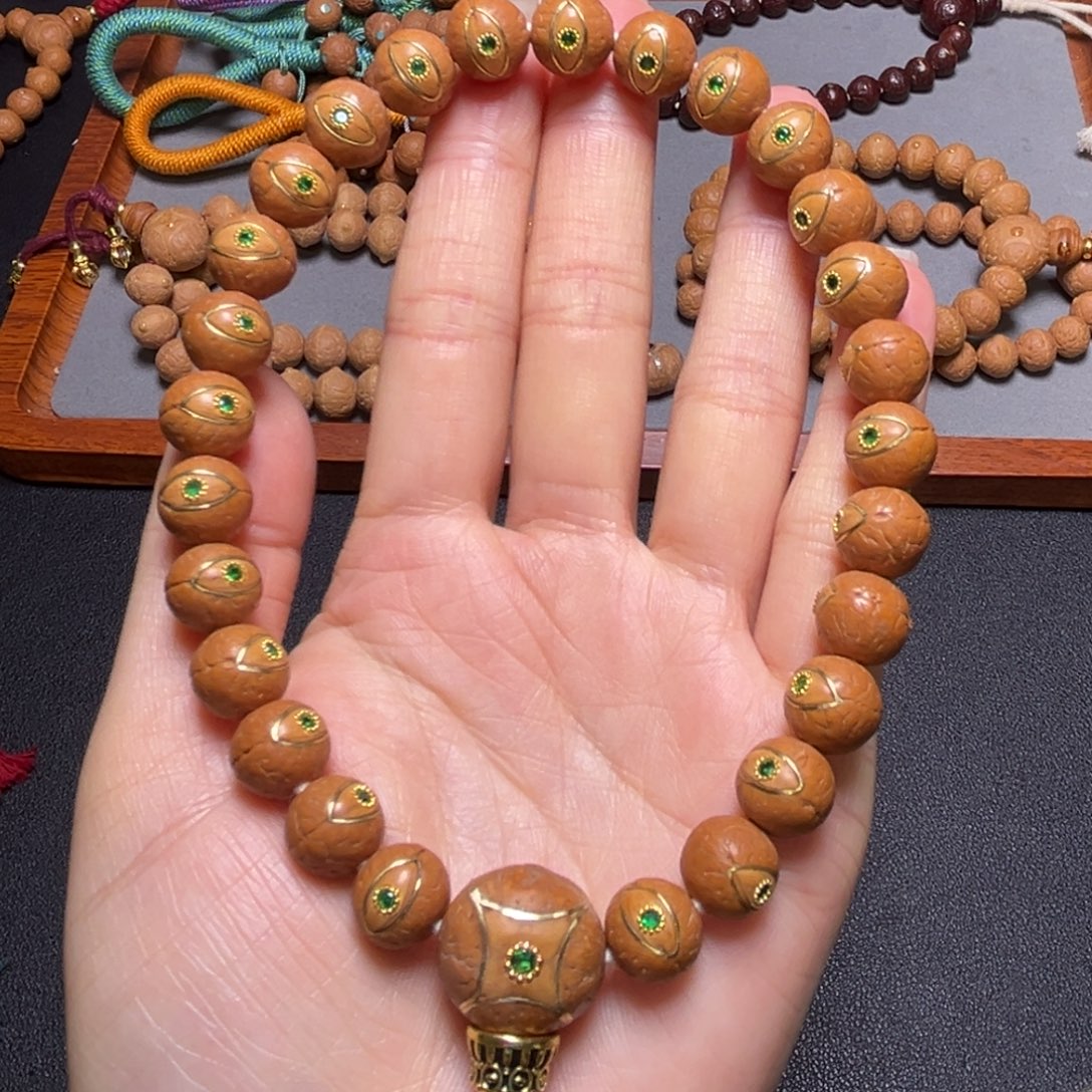 吊坠凤眼菩提11mm2025精品镶嵌手持