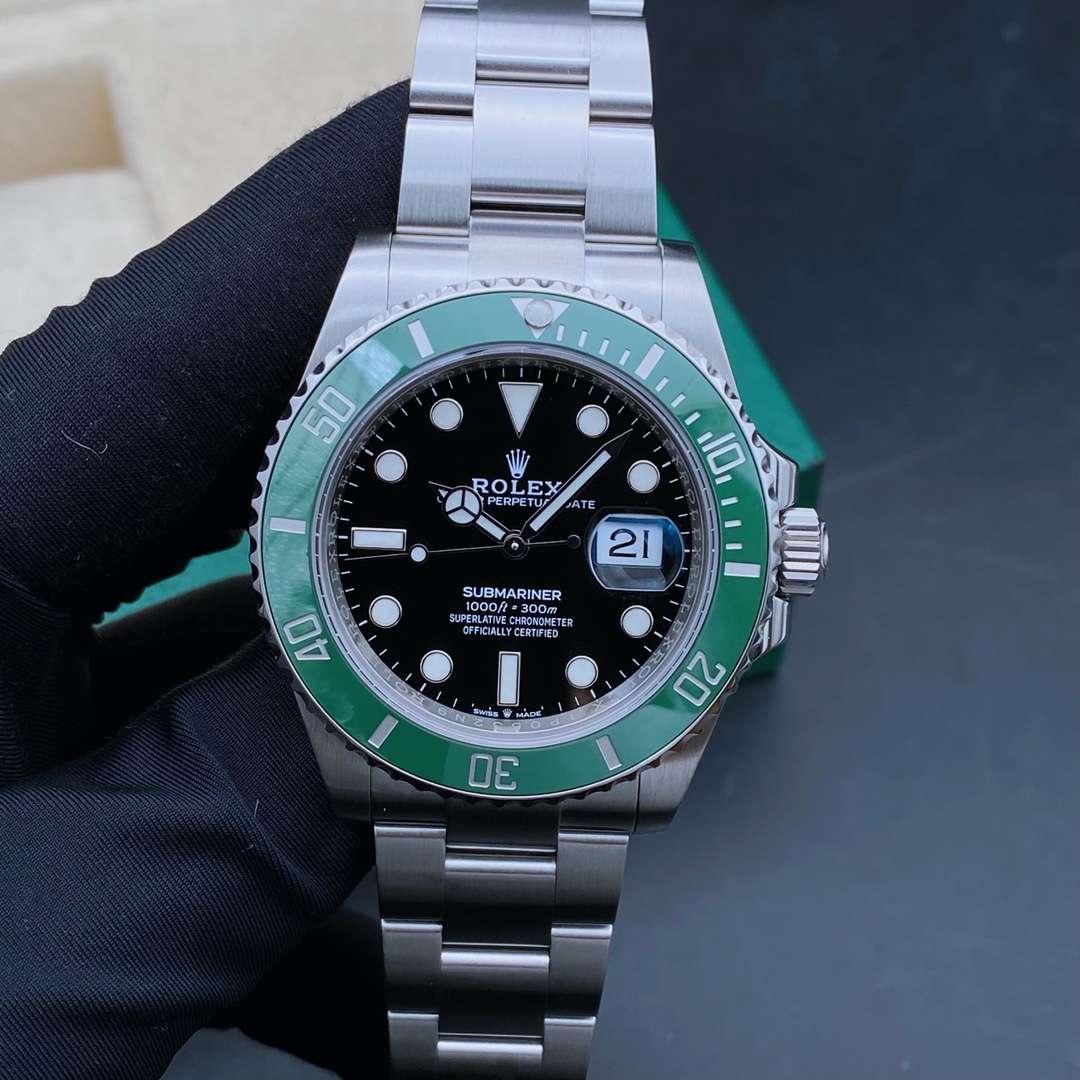 99新 Rolex/劳力士 潜航者126610男表/绿水鬼/自动机械/表径41