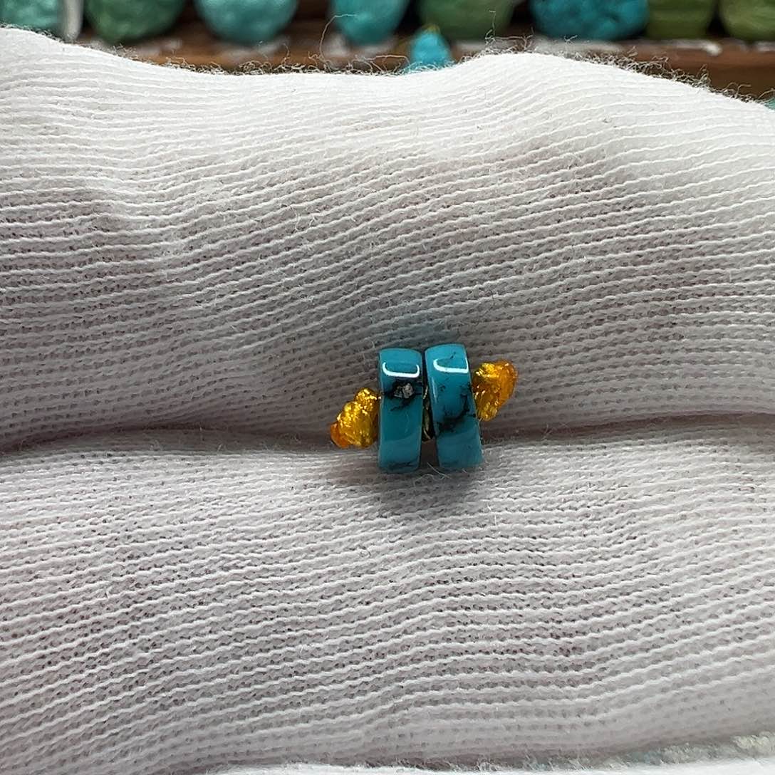 绿松石未镶嵌隔片 