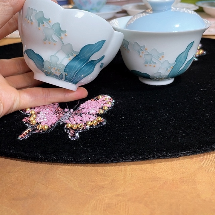 【闪购商品】铃兰幽梦盖碗➕宽口杯