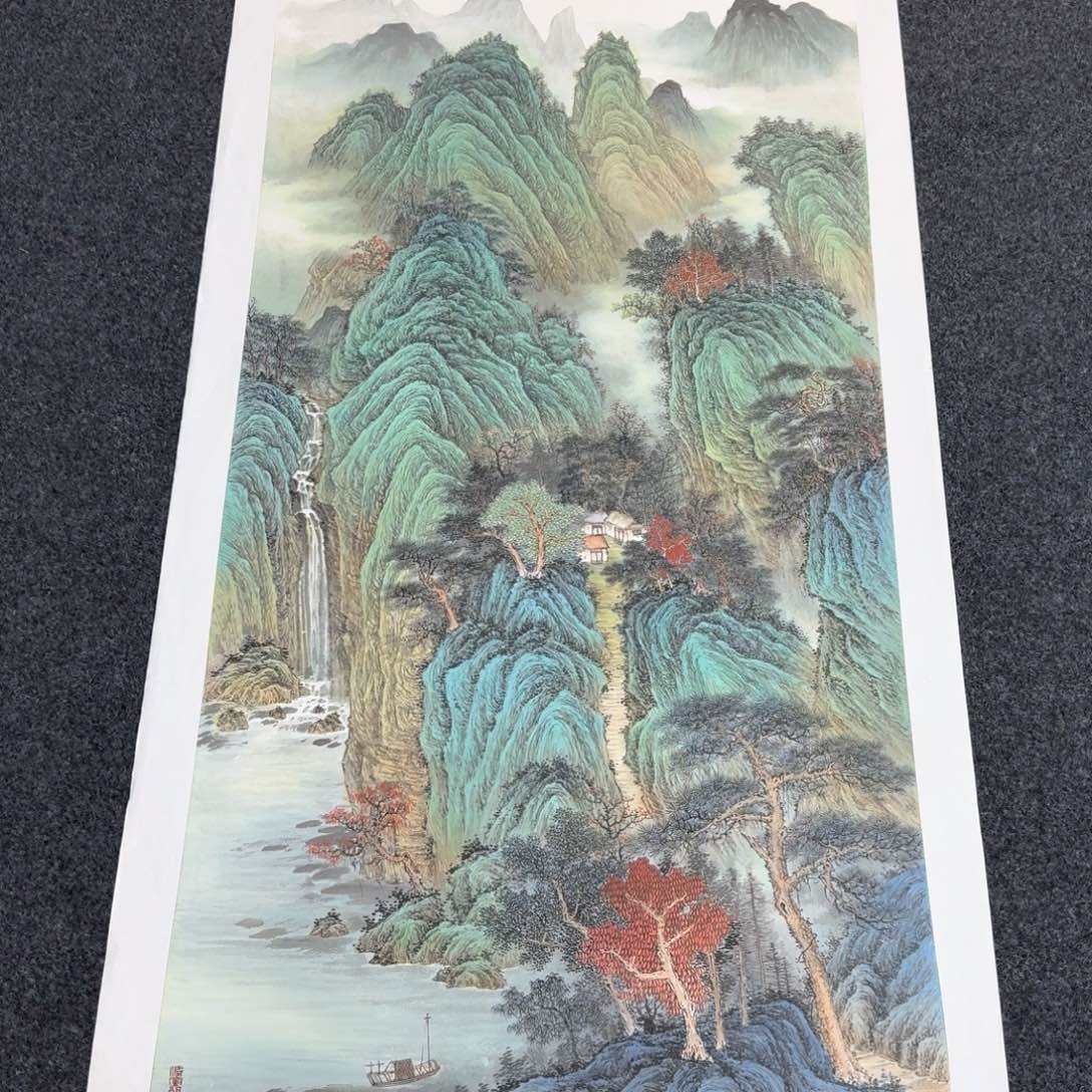 国画国画作品山水花鸟纯手绘