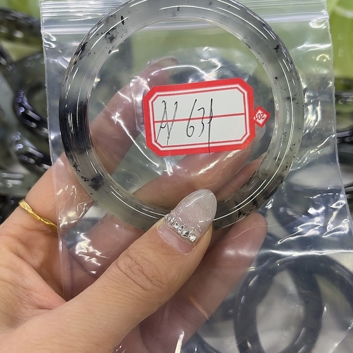 A***ღ蛇纹石玉未镶嵌岫玉手镯