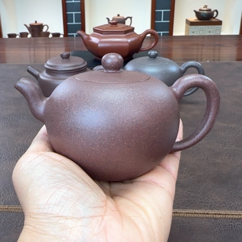 观***落紫砂茶壶圆珠圆珠