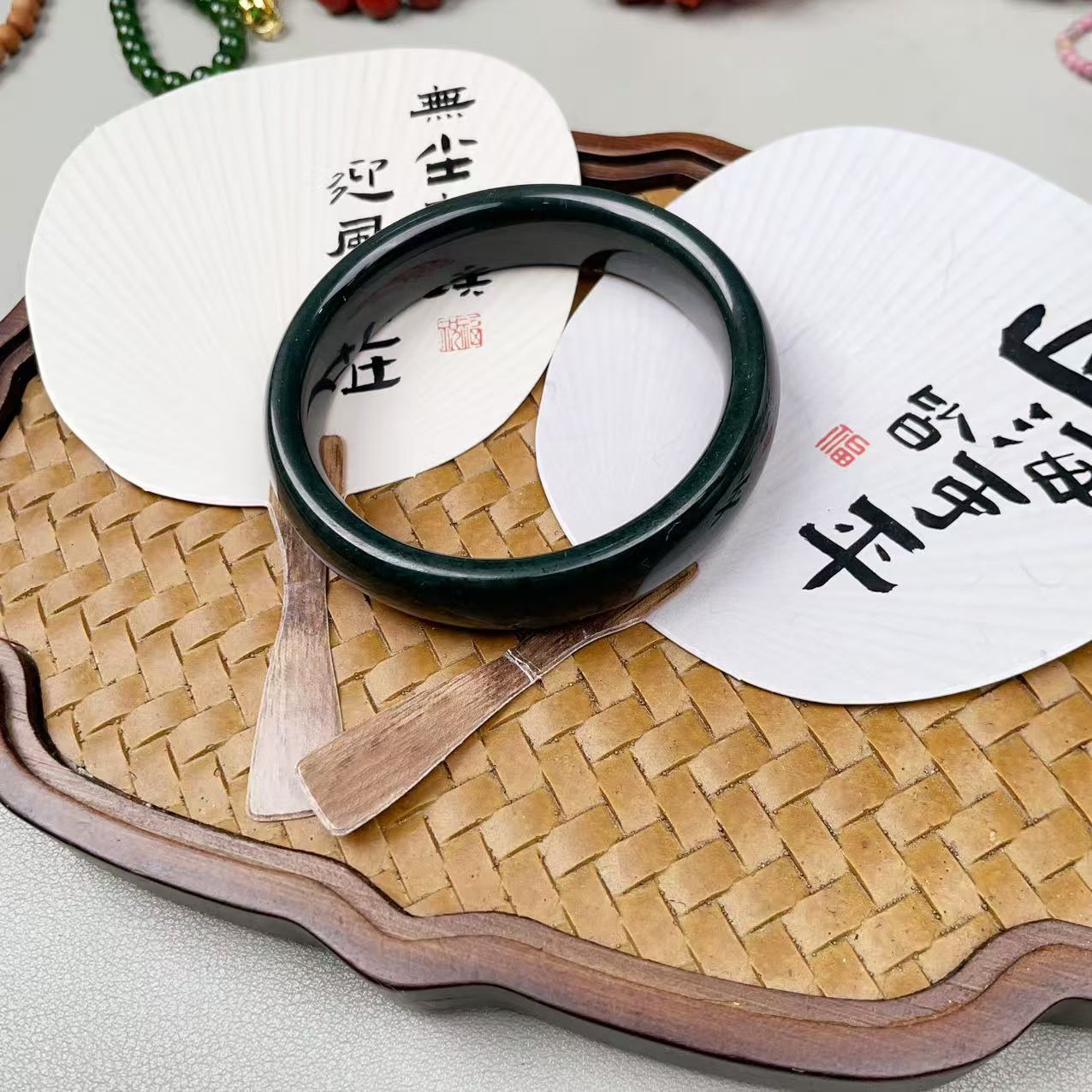 新疆塔青一细油润手镯 多样性发货拍一发一