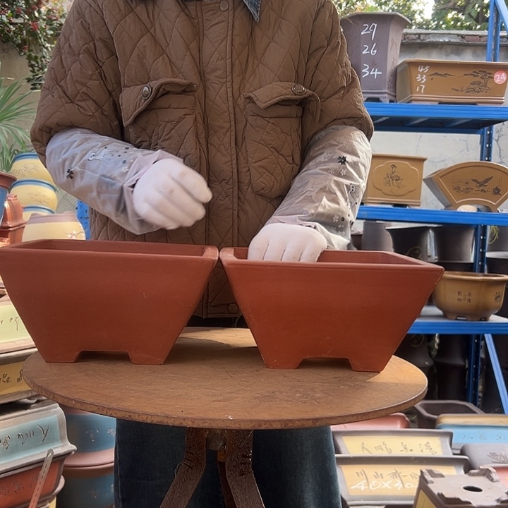 红方斗大一对花盆花盆花盆花盆