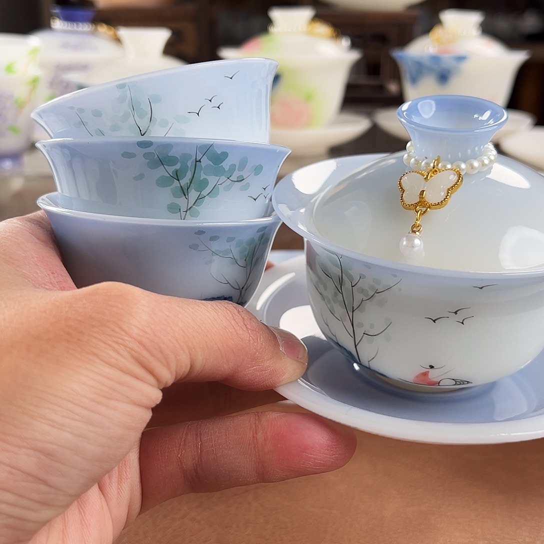 半***伤陶摆件璞玉陶瓷茶具分享给您