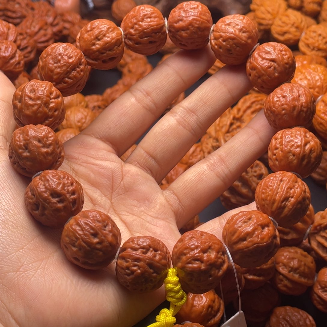 文玩核桃手串桀*荔枝纹元宝