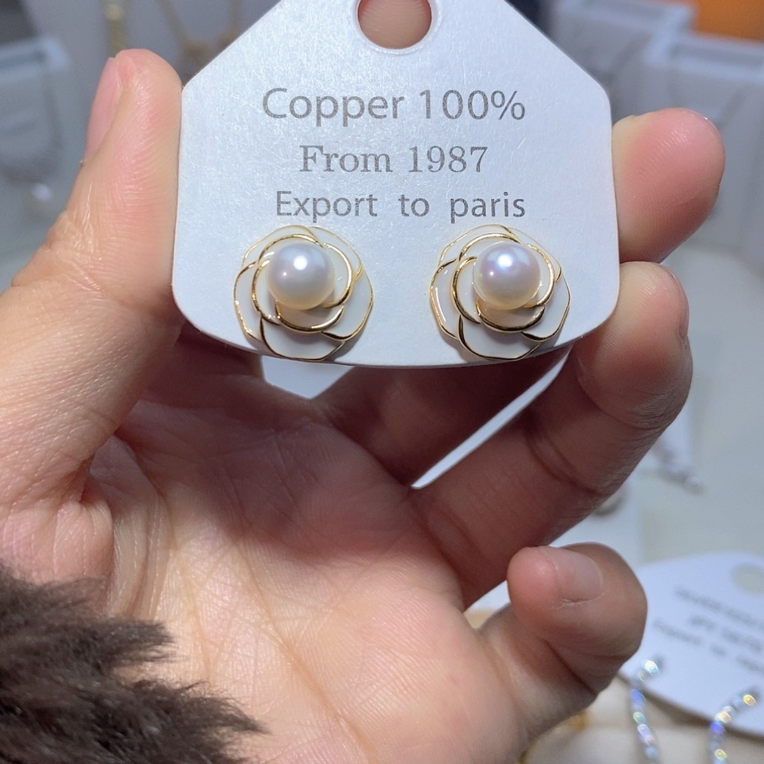 未镶嵌淡水珍珠耳饰