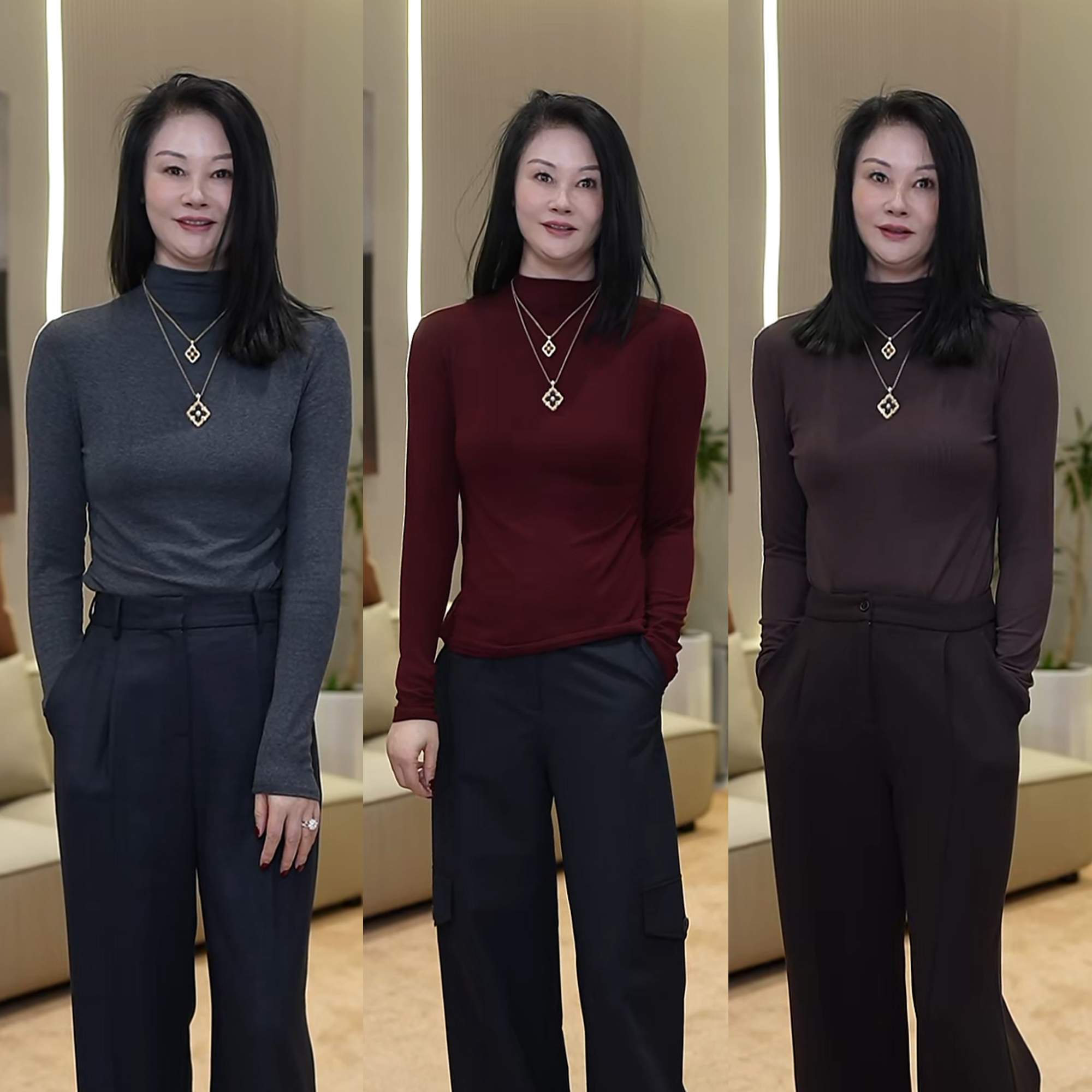 BARRIAILEN | 半高领秋冬保暖打底衫T恤241494