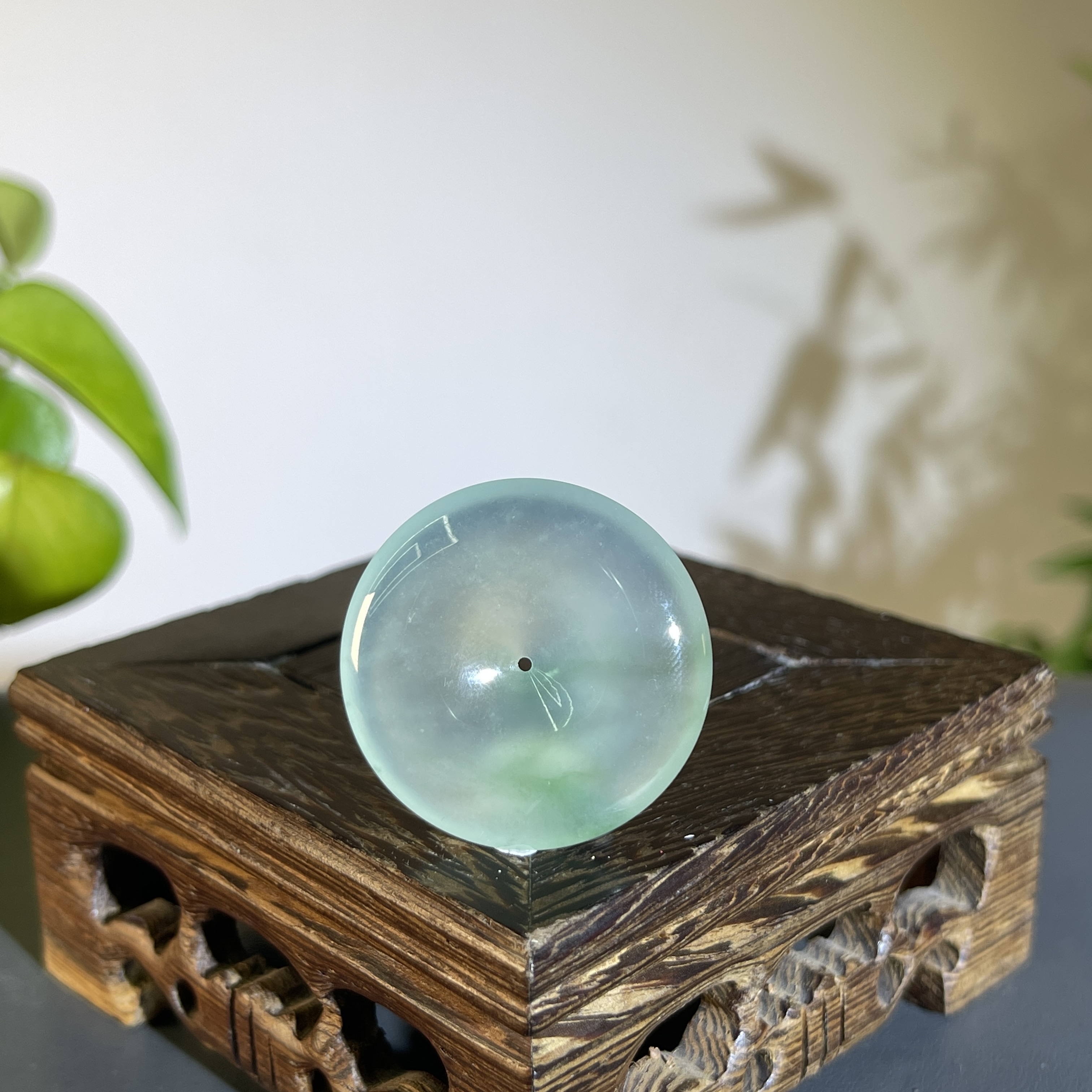 JCB14-173 天然缅甸A货翡翠 平安扣