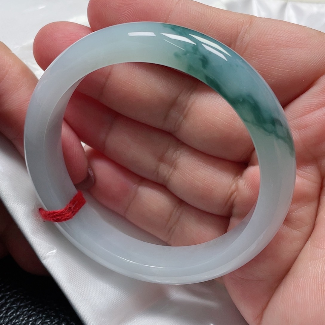 翡翠手镯未镶嵌缅甸翡翠手镯56圈