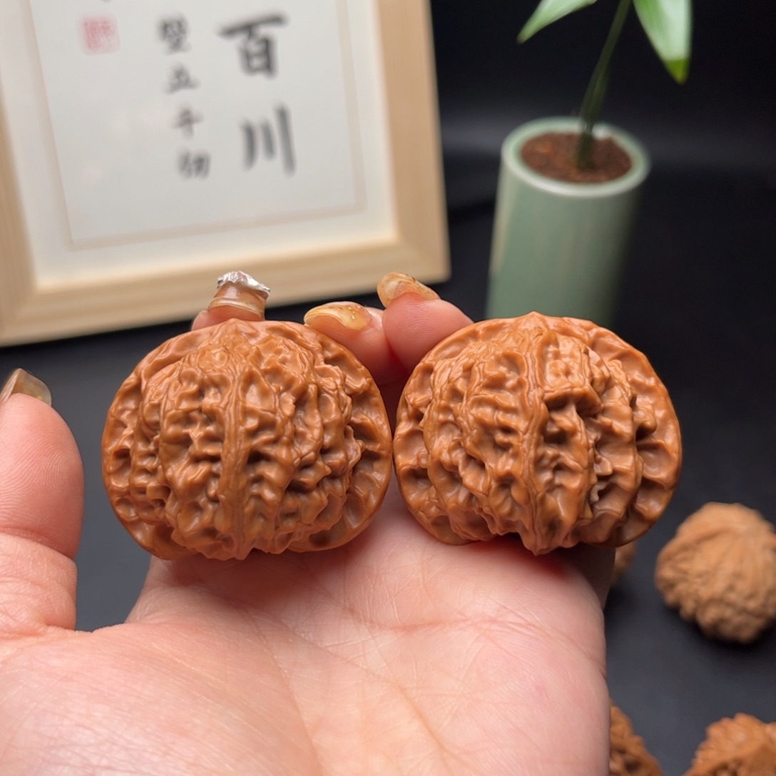 文玩核桃把件43苹果园