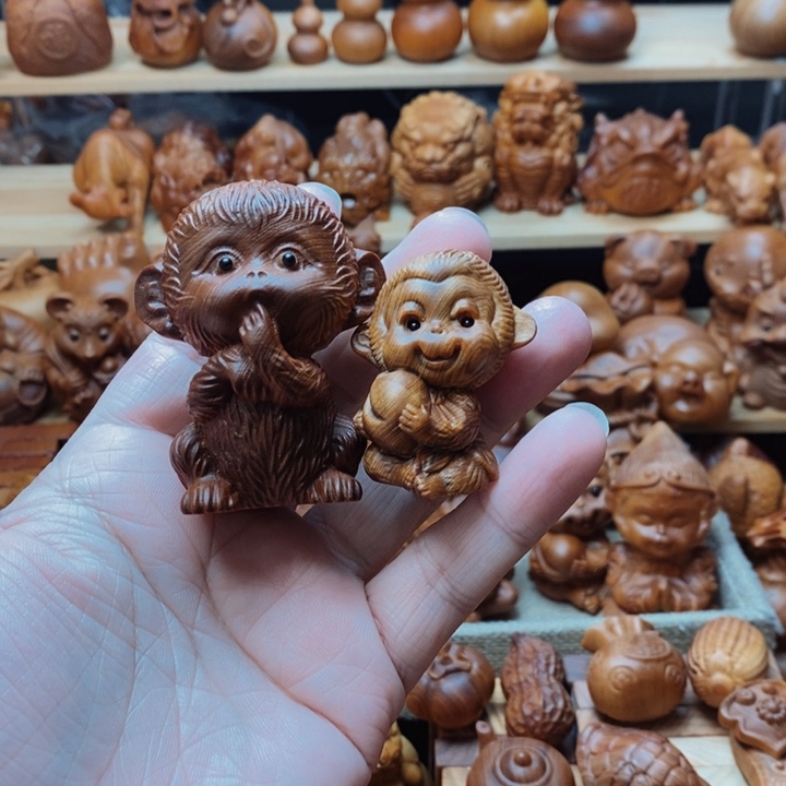 木质潜*识崖柏木雕。。