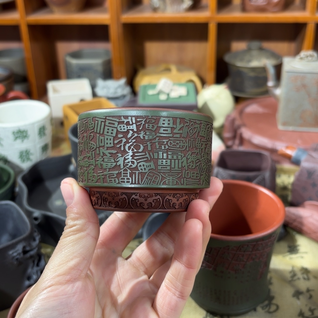 紫砂茶杯宜兴紫砂原矿茶器