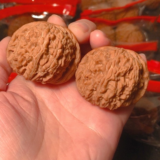 文玩核桃把件白狮子44