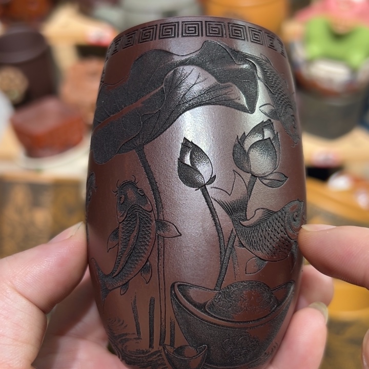 茶杯紫砂宜兴紫砂主人杯