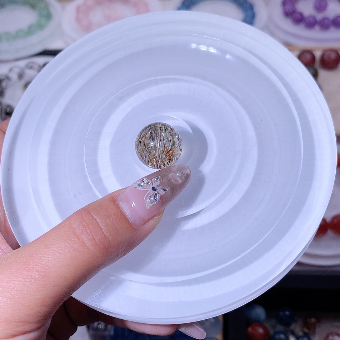 水晶珠宝半成品未镶嵌豆**苗