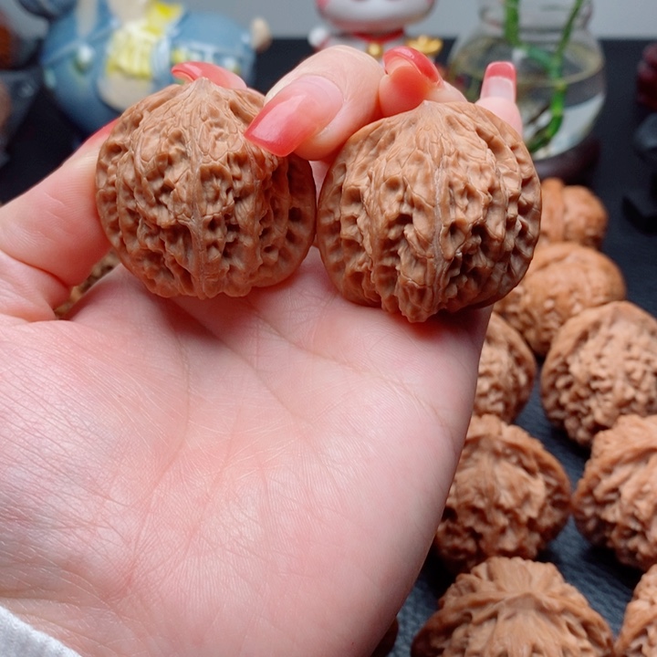 文玩核桃把件磨盘38