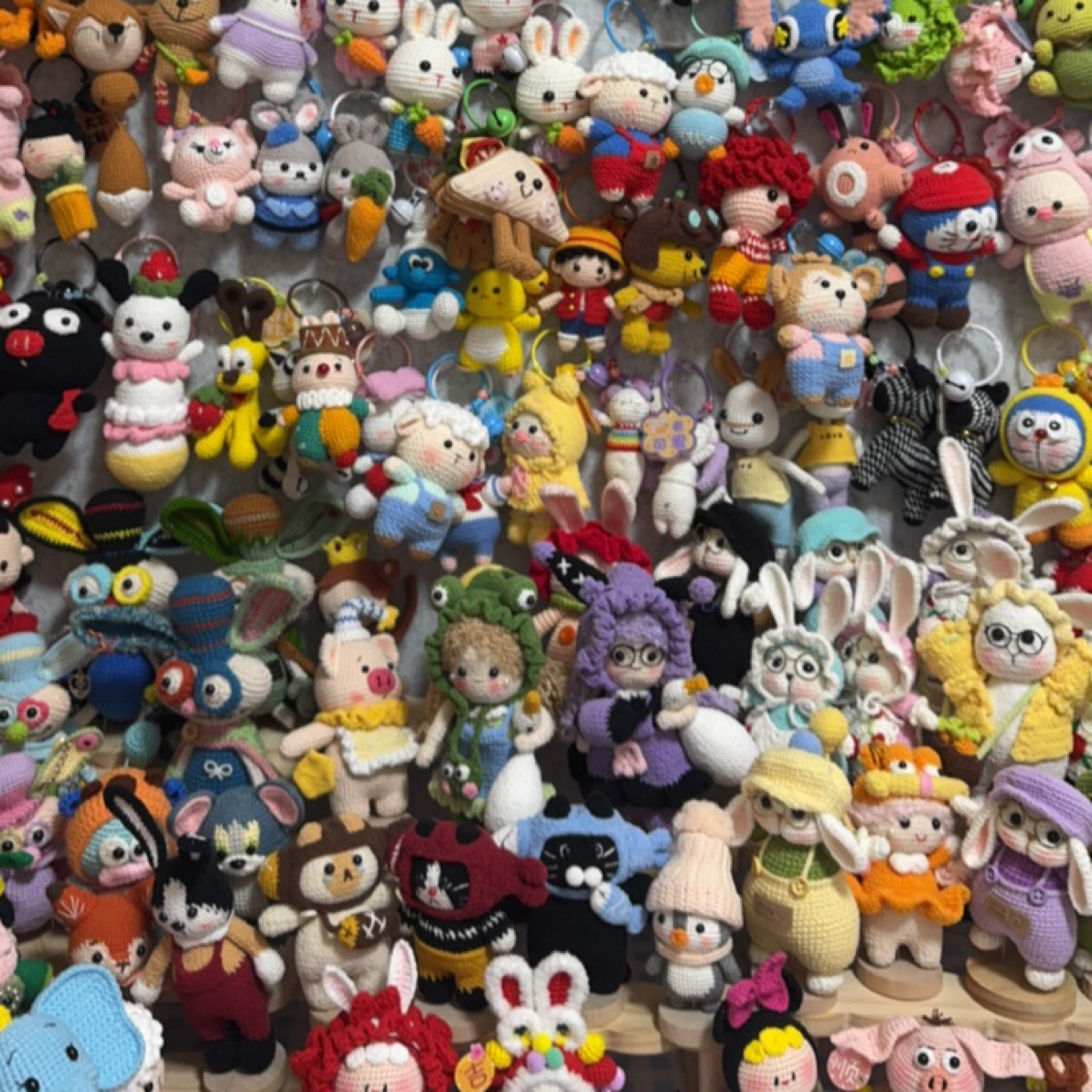 （直播间选款专拍）创意钩织娃娃成品