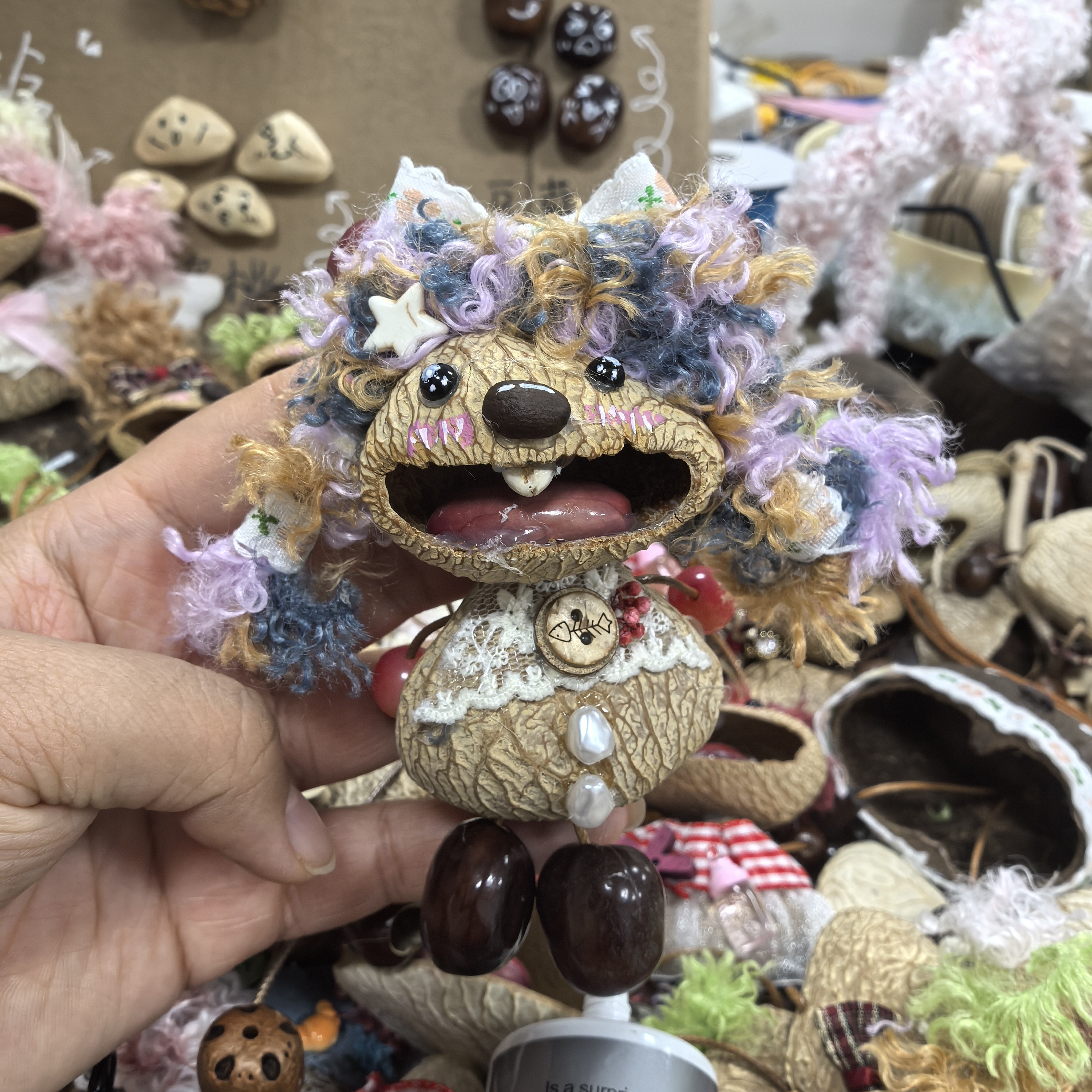 花花仙子果壳挂件