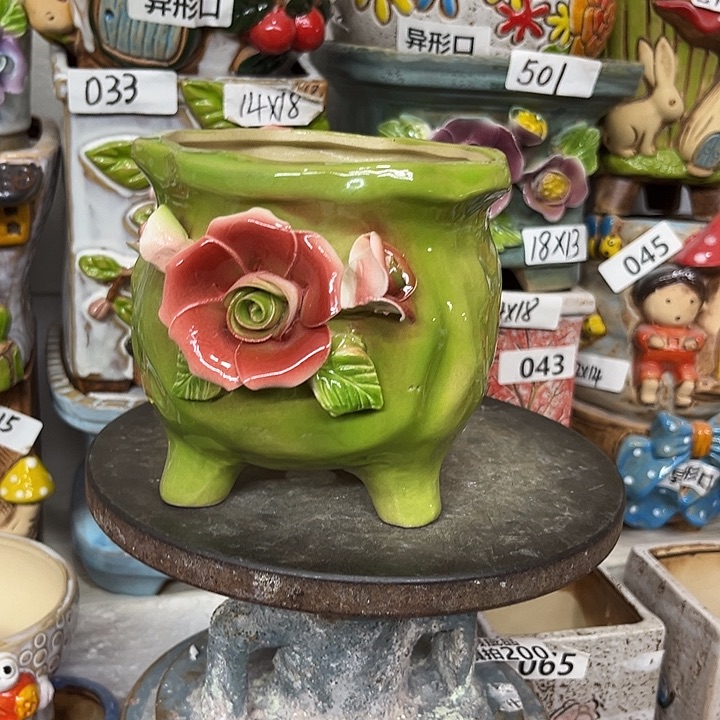 粗陶材质多肉花盆