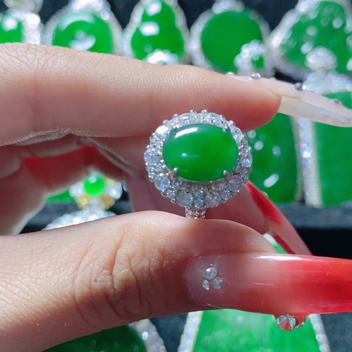 翡翠颈饰银S925镶嵌