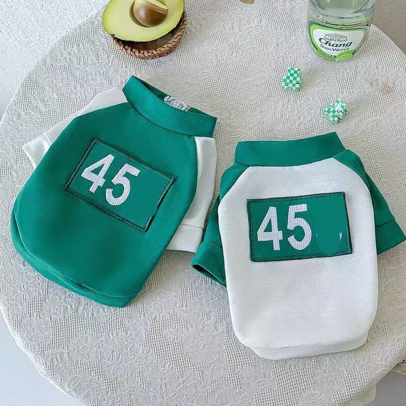 宠物狗狗衣服博美比熊贵宾小型犬泰迪狗猫外套45绿色拉链加绒卫衣