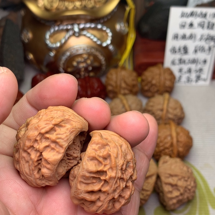 文玩核桃把件官帽蛇头