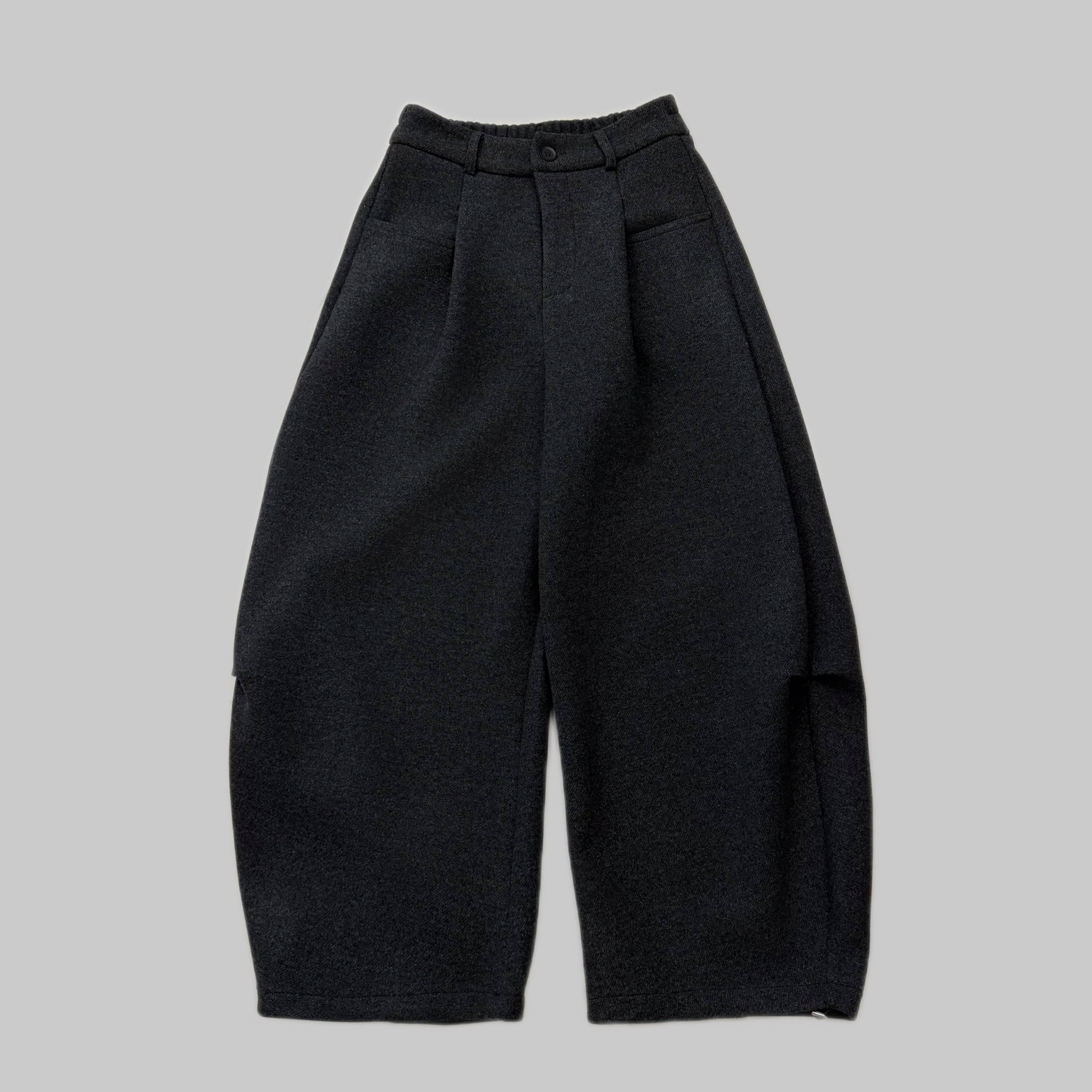 冬季新款加绒加厚 羊毛长裤 裤脚可调节加绒厚款女裤子9306