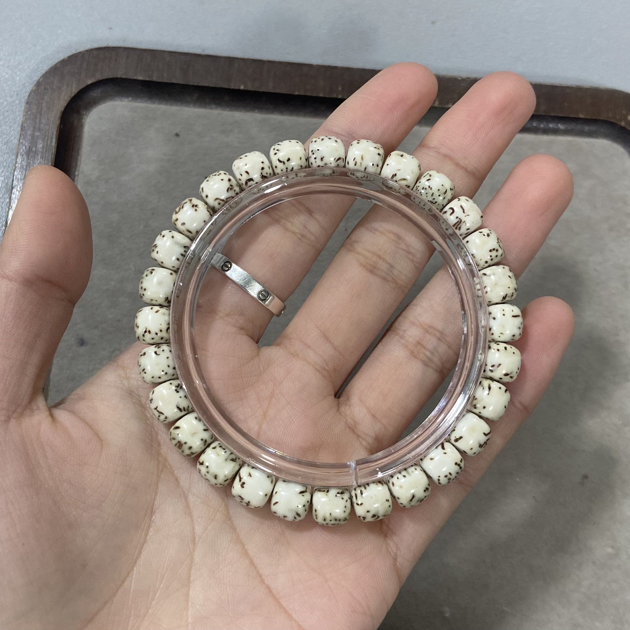 Y12【河豚】星月菩提卡0.8单圈手串