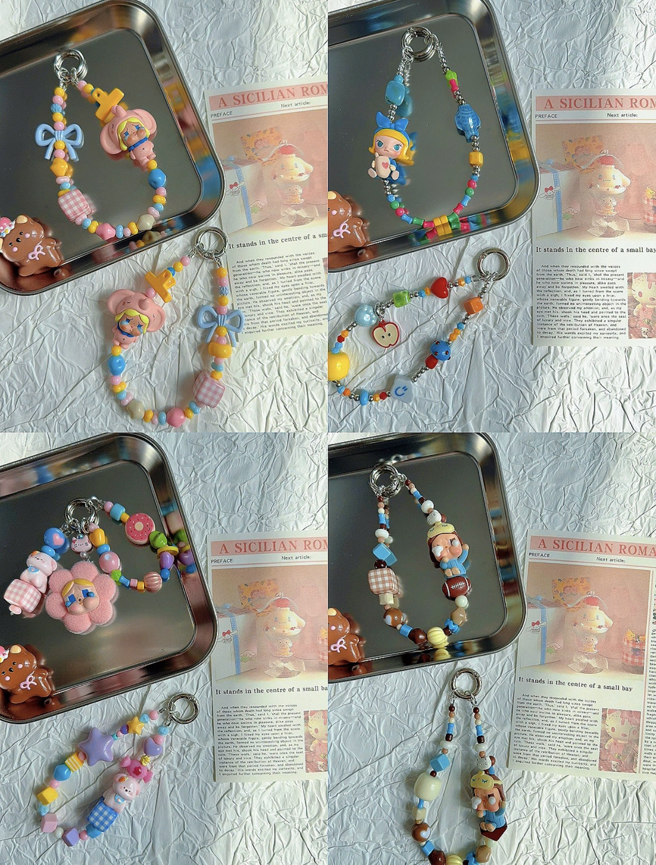 【潮玩、改娃】手机链包挂钥匙链DIY潮玩手机挂件可爱ins个性少女