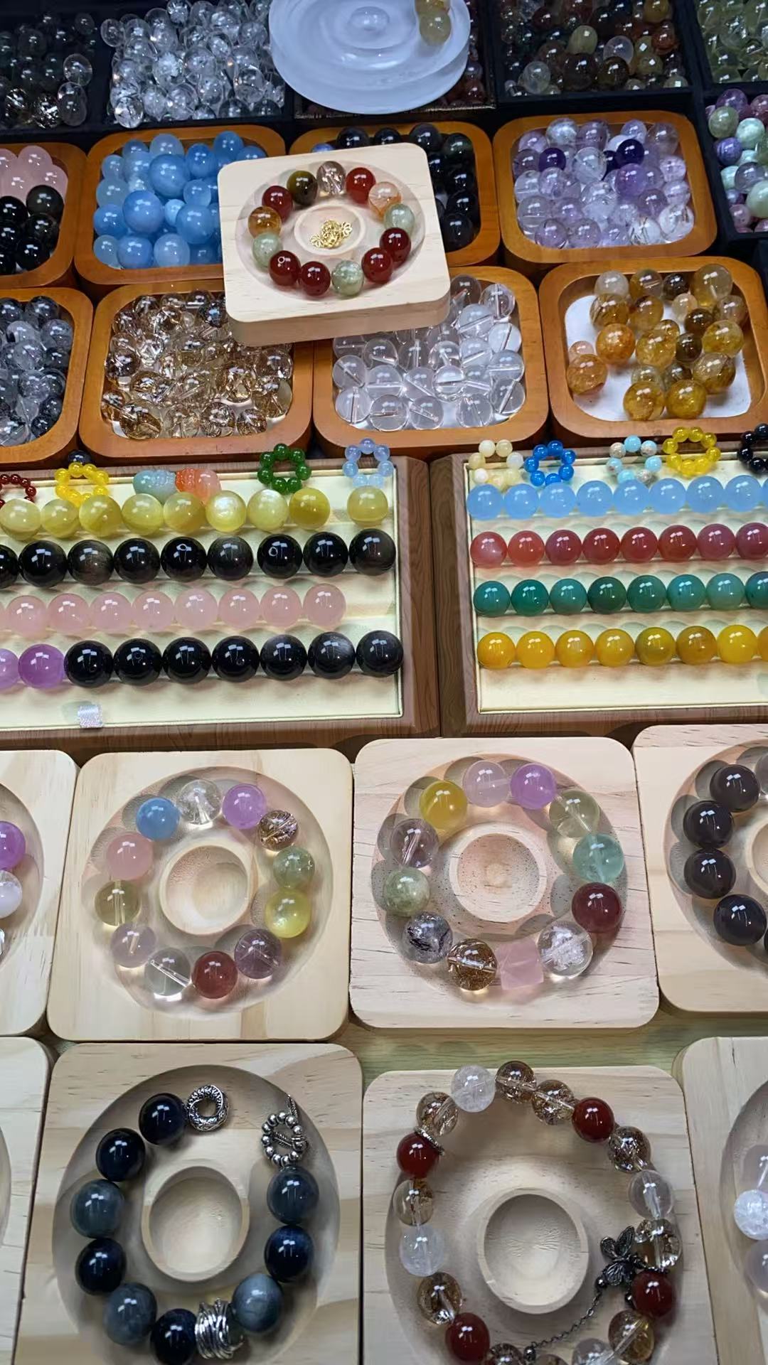 天然水晶彩宝DIY单珠