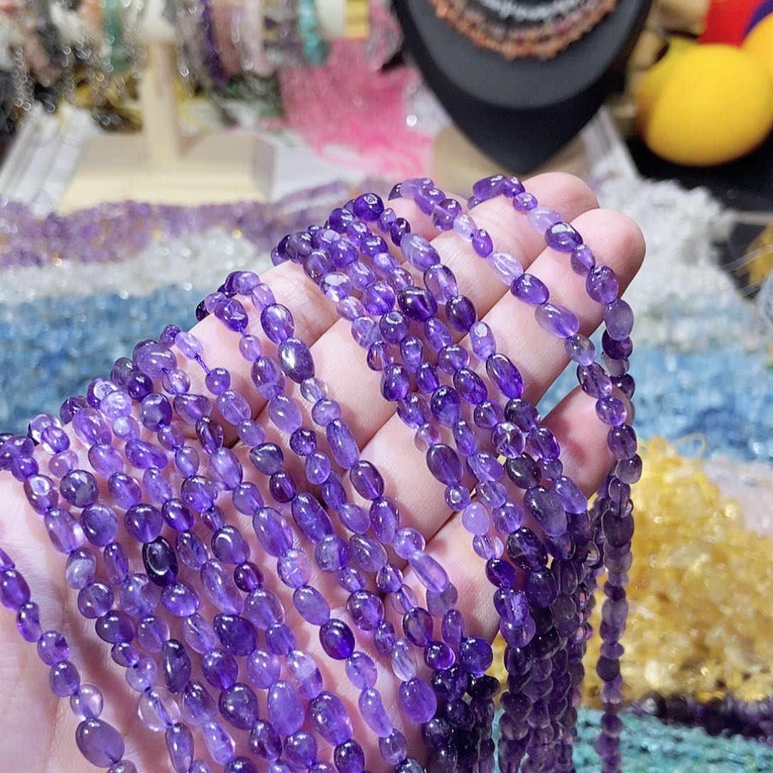 未镶嵌珠宝半成品水晶随行小紫水晶