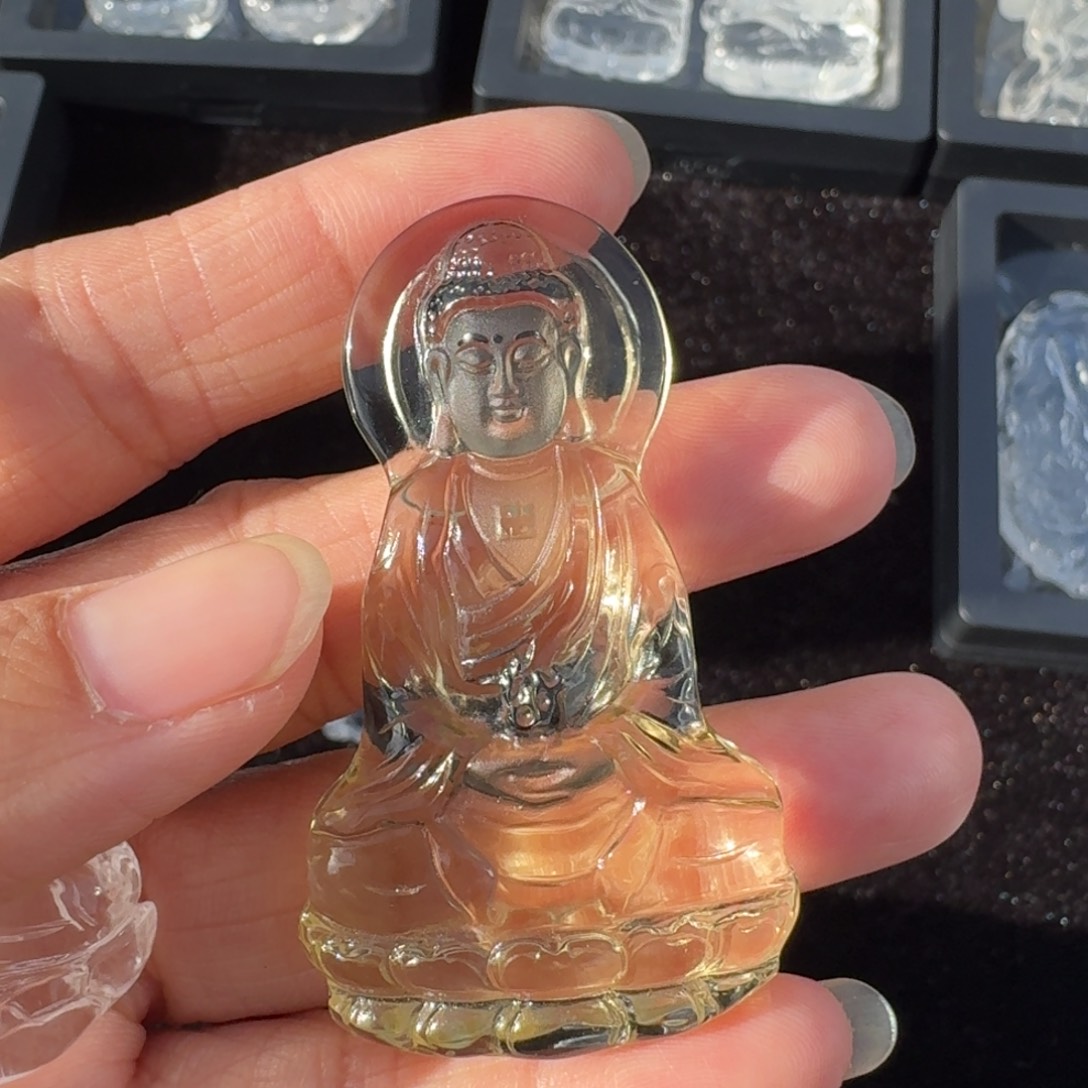 霖***呐水晶未镶嵌车挂水晶