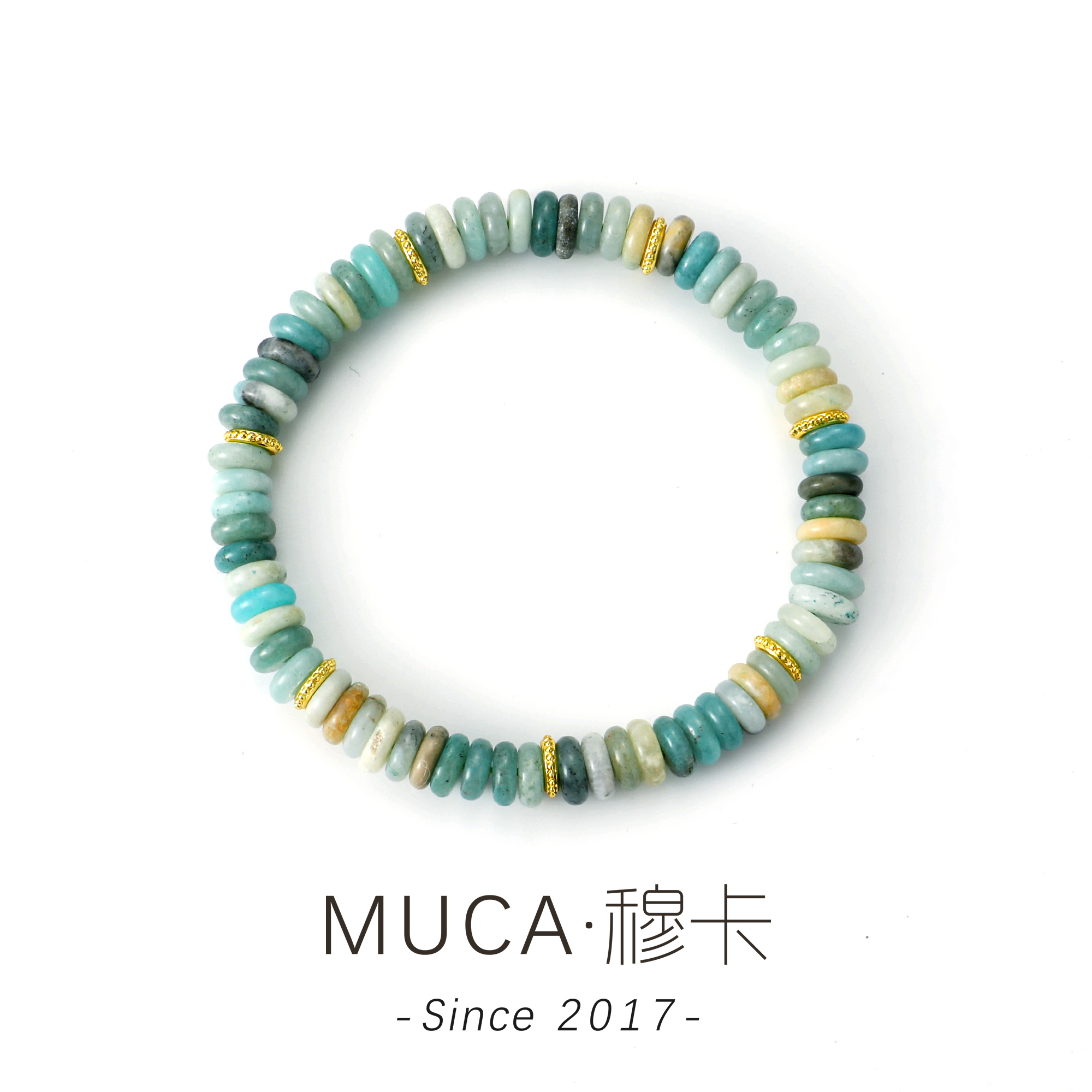 【隔片手串】复古简约渐变弹力珠珠手串A1180