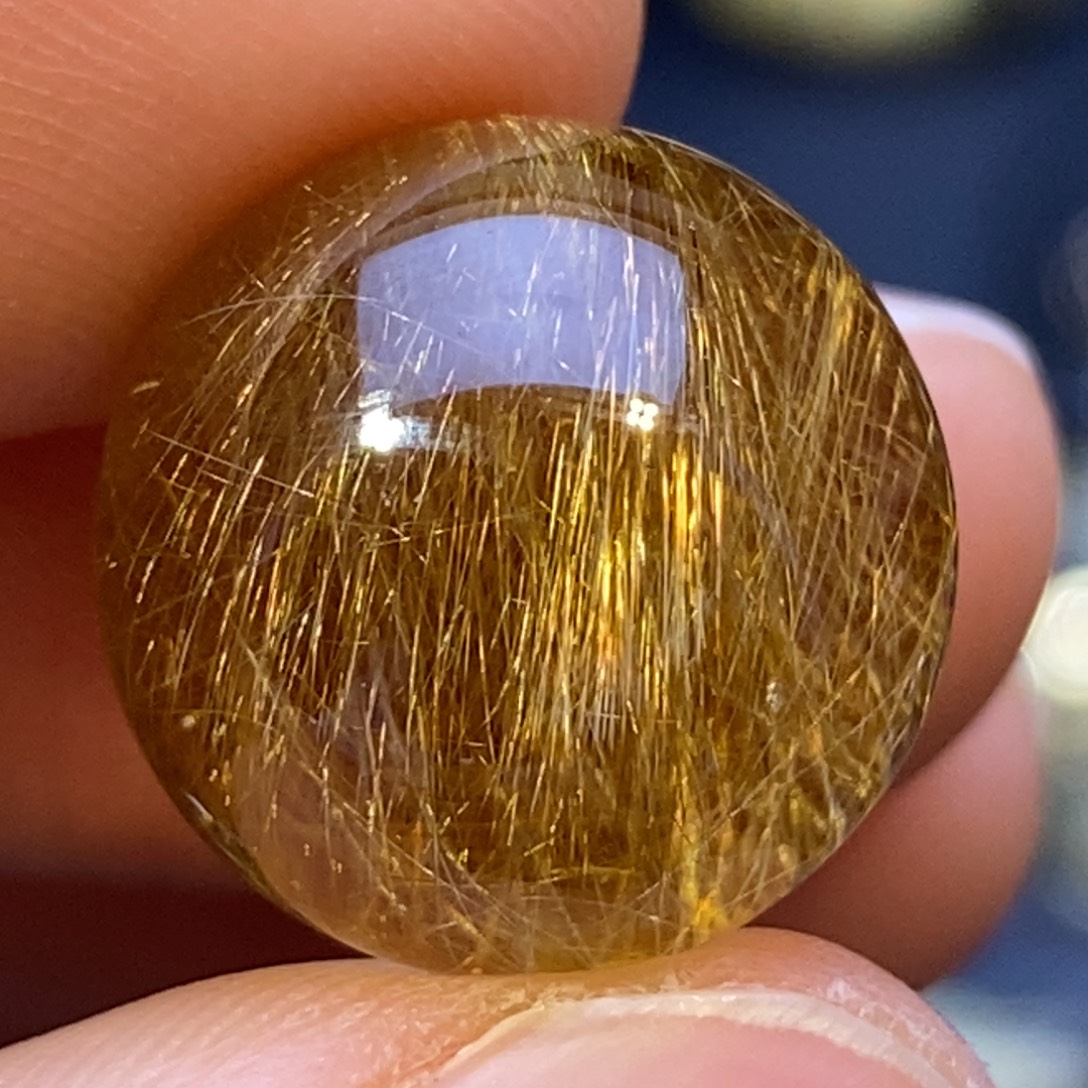 未镶嵌水晶颈饰金发晶单珠散珠13mm